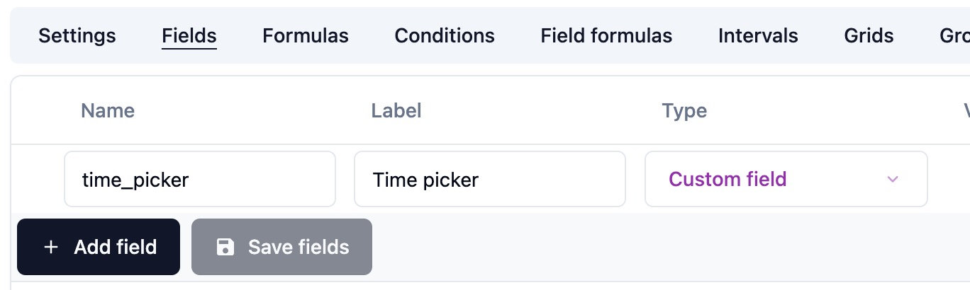 Add custom field