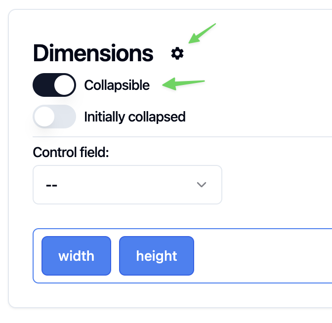 Collapse option
