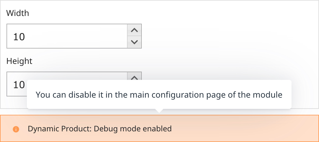 Debug warning