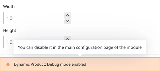 Debug warning