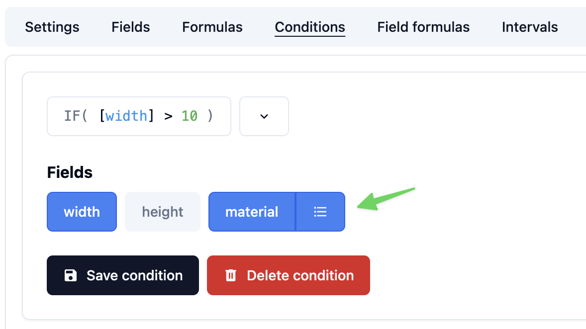 Field options
